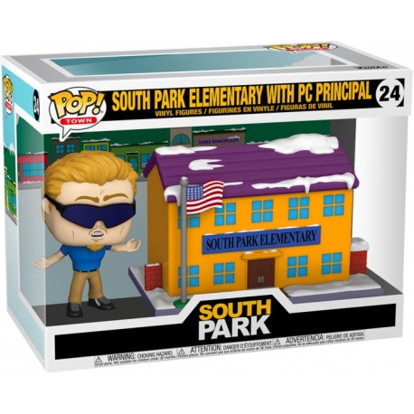 SOUTH PARK ELEMENTARY WITH PC PRINCIPAL POP! Town 24 Figurine Funko