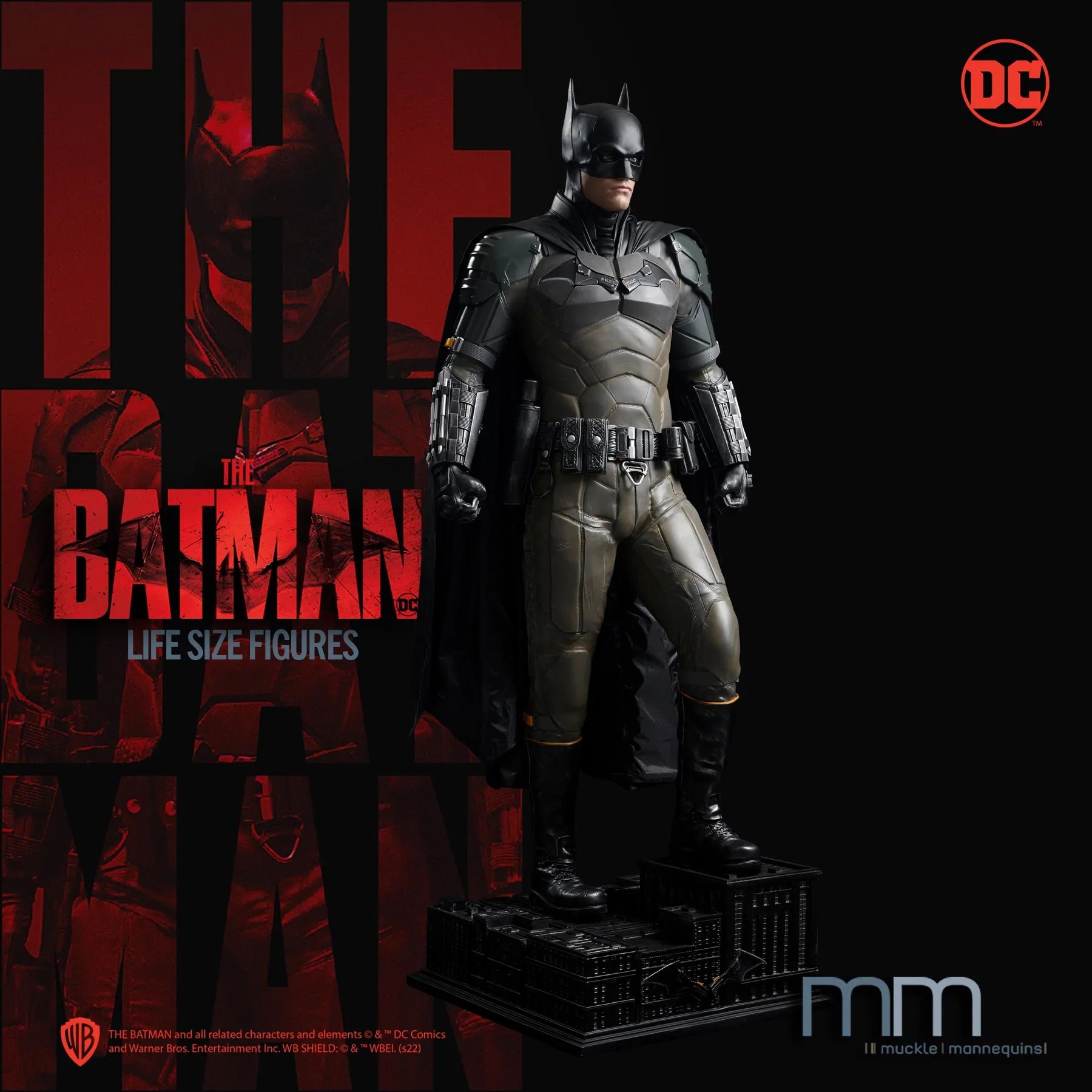 BATMAN - The Batman Life Size Statue Muckle - LIBERTY Toys