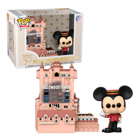 HOLLYWOOD TOWER HOTEL AND MICKEY MOUSE POP! Town 31 Figurine Funko