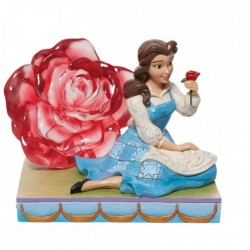 AN ENCHANTED ROSE (Belle) Disney Traditions Figurine Enesco