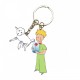 Porte-clés métal Le Petit Prince, la rose et le mouton Enesco