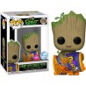 GROOT WITH CHEESE PUFFS POP! Marvel 1196 Figurine Funko