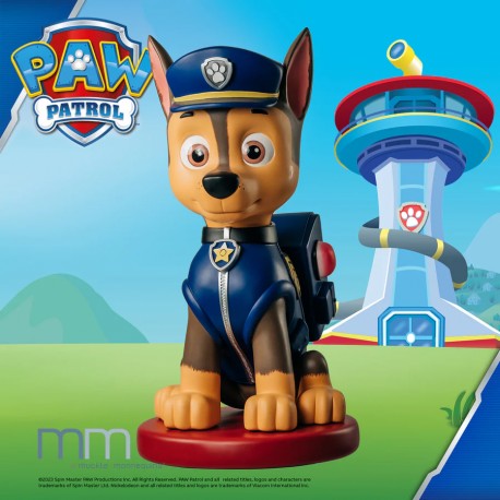 CHASE avec Base - PAW Patrol : La Pat' Patrouille Life Size Statue Muckle