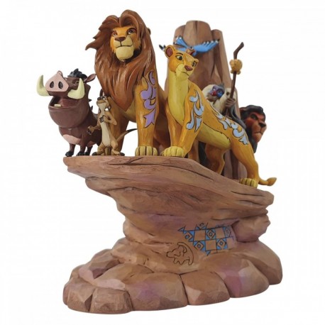 PRIDE ROCK (Nala, Simba, Pumbaa, Timon, rafiki, Zazu, Scar) Disney traditions Enesco