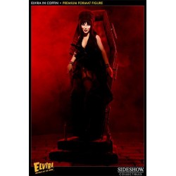 Elvira in Coffin Premium Format Statue Sideshow