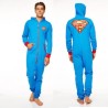 Combinaison à Capuche (Adulte L) Superman Logo Noir Groovy UK