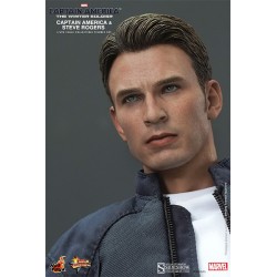 Captain America and Steve Rogers Set Figurines 1/6 Hot Toys