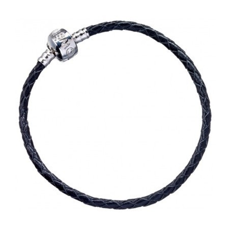 Black Leather Charm Bracelet The Carat Shop