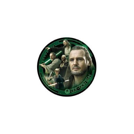  Assiette de collection Qui-Gon Jinn Collector Plate Cards Inc.