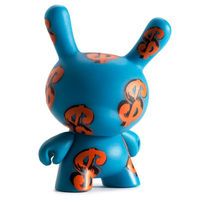 Blue Dollar Signs 3/40 Andy Warhol Dunny Series 3-Inch Figurine Kidrobot