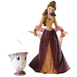 Christmas Belle with Chip Ornament Haute Couture Disney Showcase Enesco