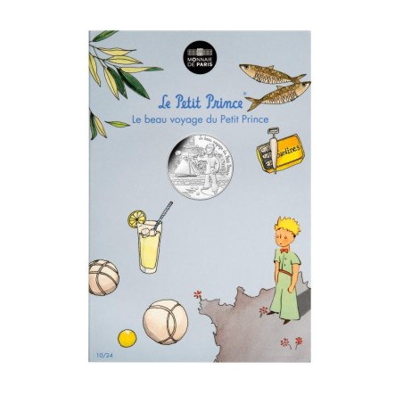 Le Petit Prince Monnaie 10€ Argent "Joue à la pétanque" Monnaie de Paris
