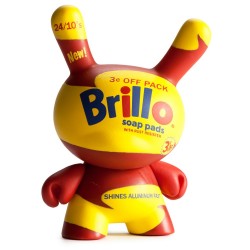Yellow Brillo 1/20 Andy Warhol Dunny Series 3-Inch Figurine Kidrobot