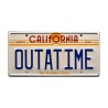 DeLorean Time Machine OUTATIME License Plate Back to the Future