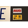 DeLorean Time Machine OUTATIME License Plate Back to the Future