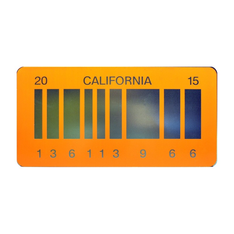 DeLorean Time Machine 2015 Aluminium Bar Code License Plate Back to the Future