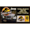 Number 10 Jeep Wrangler Sahara JP 10 License Plate Jurassic Park (1993)