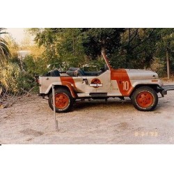 Number 10 Jeep Wrangler Sahara JP 10 License Plate Jurassic Park (1993)