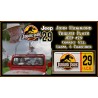 Number 29 Jeep Wrangler Sahara JP 29 License Plate Jurassic Park (1993)