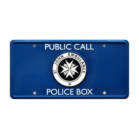 St. John Ambulance License Plate Doctor Who