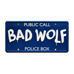 BAD WOLF Public Call Police Box License Plate Doctor Who