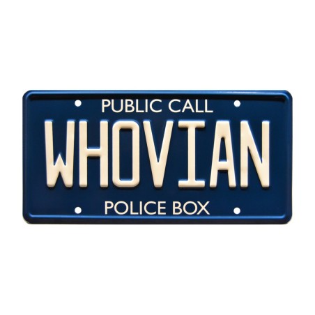WHOVIAN Public Call Police Box License Plate Doctor Who