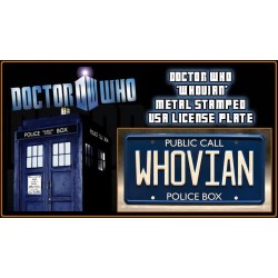 WHOVIAN Public Call Police Box License Plate Doctor Who