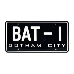 Batmobile BAT-1 License Plate Batman 1960s