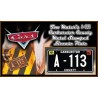Tow Mater's Tow Truck A-113 License Plate Cars