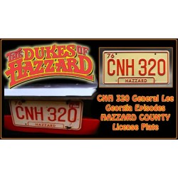 Dodge Charger 1969 General Lee CNH 320 Georgia Edition License Plate The Dukes of Hazzard