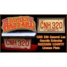 Dodge Charger 1969 General Lee CNH 320 Georgia Edition License Plate The Dukes of Hazzard