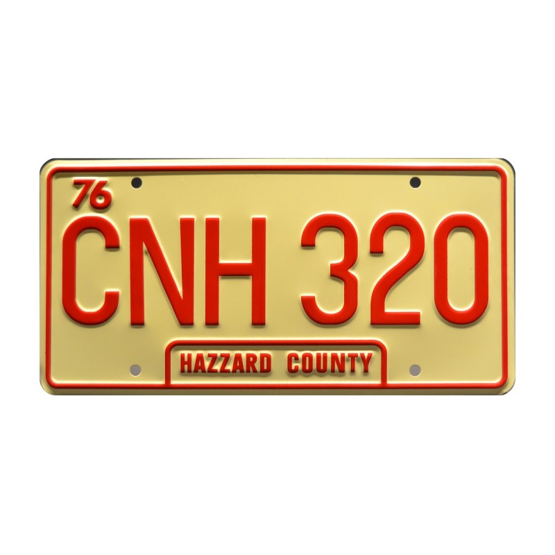 Dodge Charger 1969 General Lee CNH 320 Classic Edition License Plate The Dukes of Hazzard
