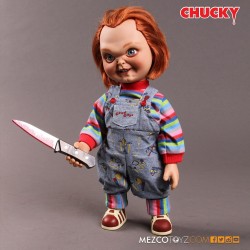 Chucky - Child's Play Talking Sneering Figurine 15" Mezco