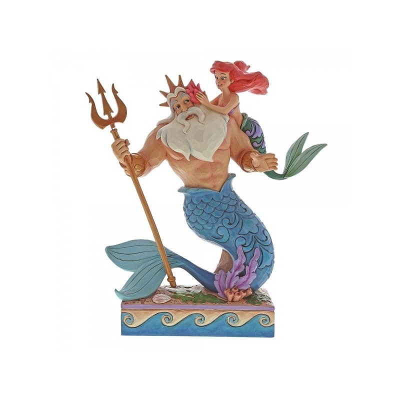 Daddy's Little Princess (Ariel & Triton) Disney Traditions Enesco