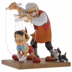 Little Wooden Head (Pinocchio and Geppetto) Disney Showcase Enesco