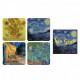 Set 4 SOUS-VERRES assortis VAN GOGH Enesco