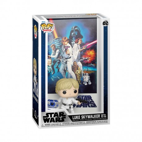 LUKE SKYWALKER WITH R2-D2 POP! Movie Poster 02 Bobble-head Funko