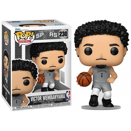 VICTOR WEMBANYAMA (Grey Jersey) Spurs NBA POP! Basketball 230 Figurine Funko
