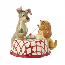 DINNER FOR TWO (Lady and Tramp) Disney Traditions Enesco